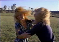 Linnea and co-star Ginger Lynn Allen engage in a catfight (VICE ACADEMY)